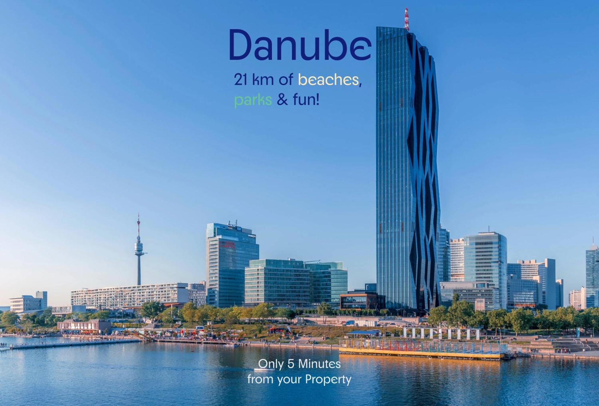 Welcoming 2Br Apt. Near Danube & Millenium Tower Wien Exteriör bild